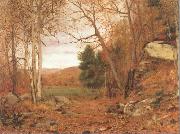 Jervis Mcentee Autumn Landscape oil on canvas
